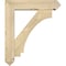 Ekena Millwork Imperial Arts and Crafts Rough Sawn Bracket w/ Offset Brace, Douglas Fir, 6"W x 24"D x 28"H BKT0604X24X28IMP03RDF - alternate 2